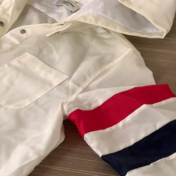 Hooded Raincoat w/ Tricolor Arm Stripe (Size 3) - Picture 3 of 9